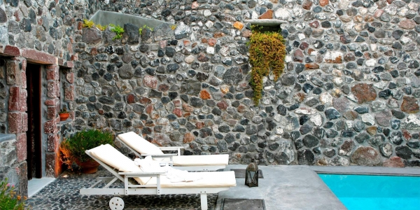 Traditional Santorini Stone House